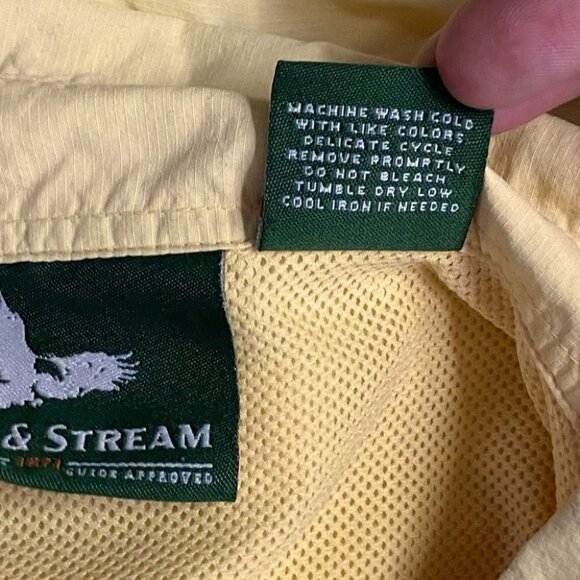 Field & Stream Yellow Button Up Fishing Shirt L - Picture 4 of 10